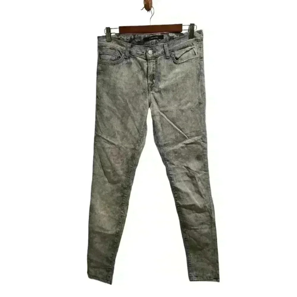 P7437 Denim Light Wash Paisley J Brand Skinny Jeans